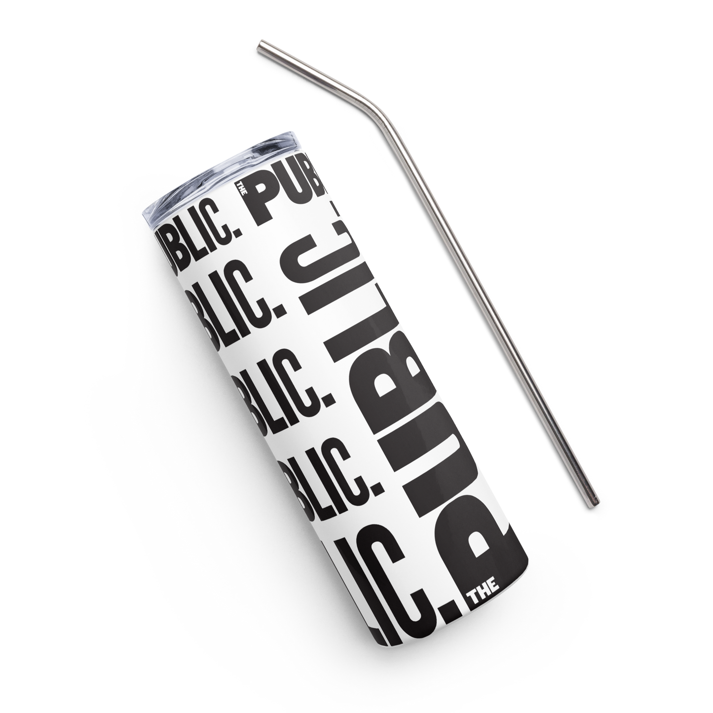Public Theater Logo Stainless Steel Tumbler