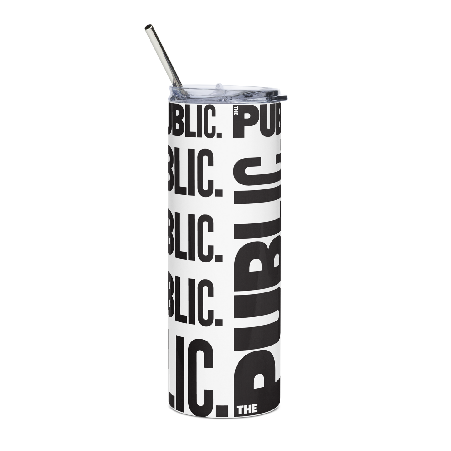 Public Theater Logo Stainless Steel Tumbler