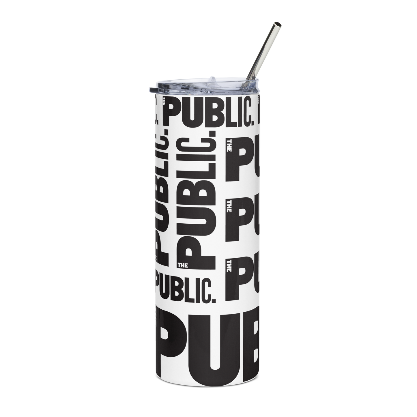 Public Theater Logo Stainless Steel Tumbler