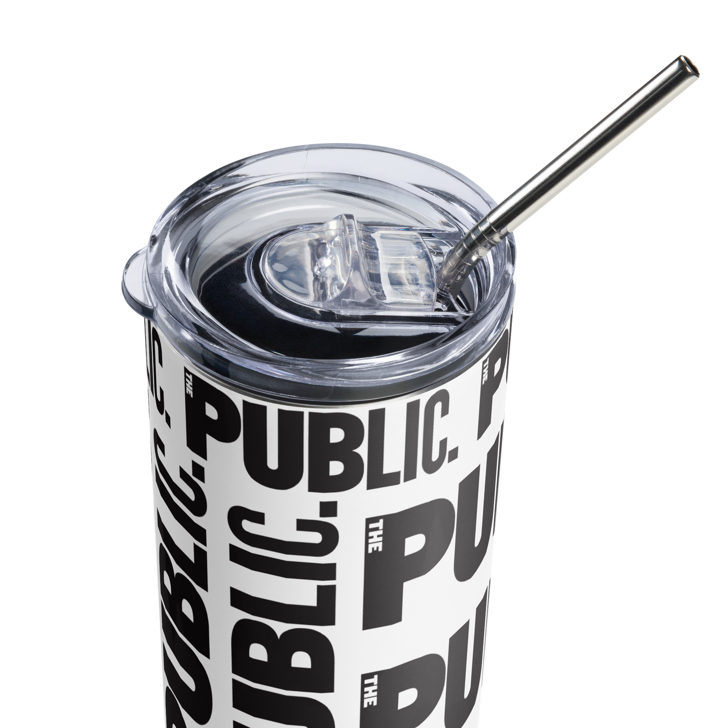 Public Theater Logo Stainless Steel Tumbler